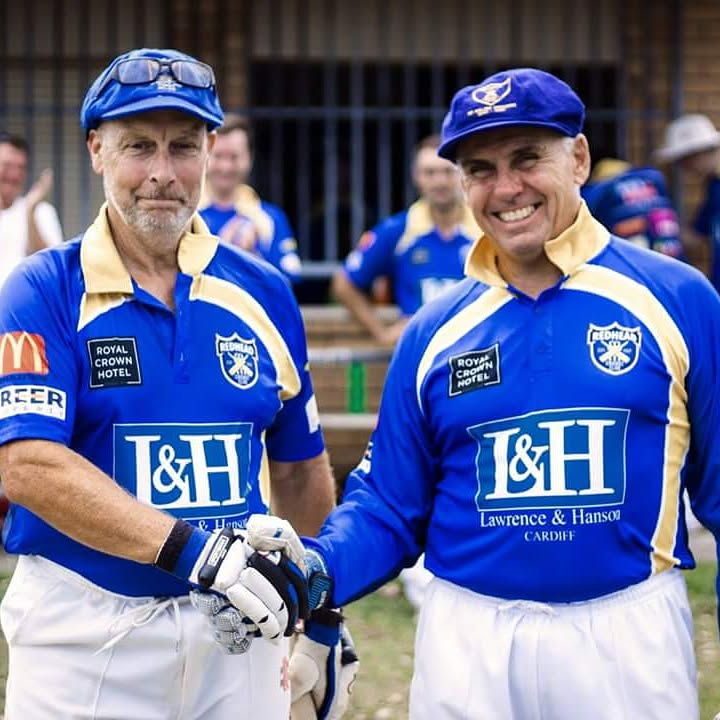 Bob Turnbull and Neil Haddow at their retirement game
